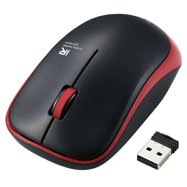 ELECOM�å��쥳�� �ޥ��� ����(Mac/Windows11�б�) ��å� M-IR07DRKRD [IR LED /̵��(�磻��쥹) /3�ܥ��� /USB]
