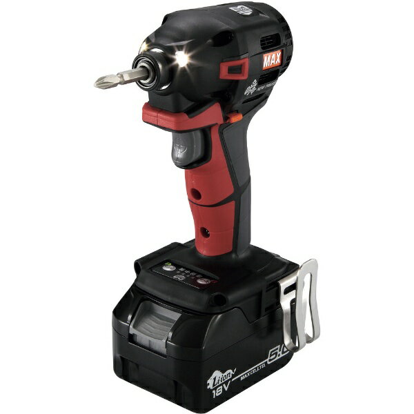 マックス｜MAX 充電式ブラシレスインパクトドライバ18Vセット 赤 PJ-ID153R-B2C/1850A