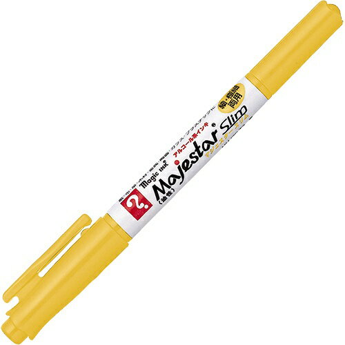 Rakuten - 寺西｜Teranishi Chemical Industry マジックインキ マジェスター・スリム 油性マーキングペン 細・極細両用 黄 MMJ70-T5