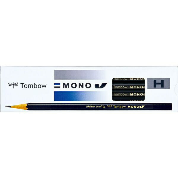 H - トンボ鉛筆｜Tombow MONOJ 鉛筆 MONO-JH [H /12本（1ダース）]