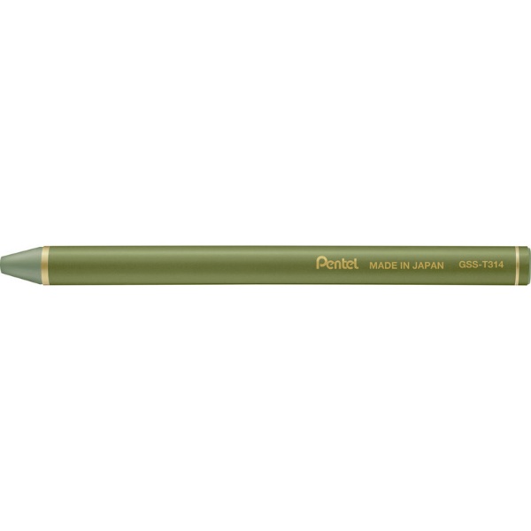 Writing Things - ぺんてる｜Pentel Vistage(ヴィスタージュ) 水彩スティック 色鉛筆 単色 オリーブグリーン GSS-T314