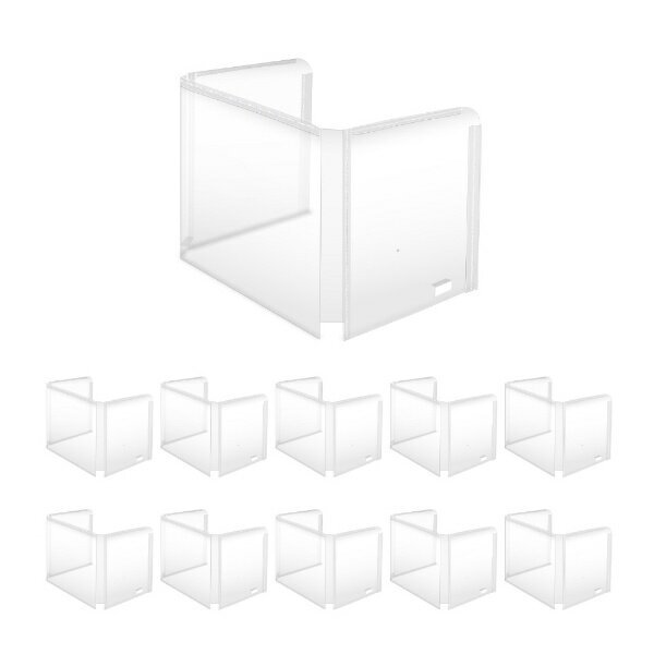 PLUS｜プラス 〔飛沫ガード〕学校机用パーティション(低) 10枚入（W653xH490xD407mm） SDP-0654-10P