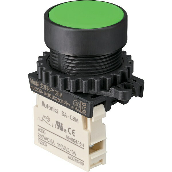 トラスコ中山｜TRUSCO NAKAYAMA TRUSCO 押しボタンスイッチ Φ30 1b 緑 30P-1BM-GN