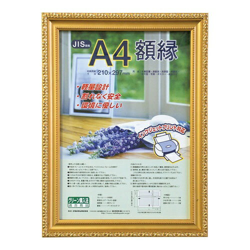 ナカバヤシ｜Nakabayashi 樹脂製賞状額 金ケシ A4