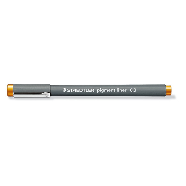 ステッドラー｜STAEDTLER ピグメントライナー 水性サインペン 0.3mm オレンジ 30803-4