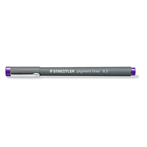 ステッドラー｜STAEDTLER ピグメントライナー 水性サインペン 0.5mm パープル 30805-6