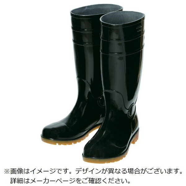 樂天商城 - トラスコ中山｜TRUSCO NAKAYAMA TRUSCO　鉄先芯入PVC耐油長靴　25．0CM　ブラック ORSB250-BK
