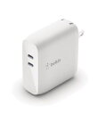 BELKIN｜ベルキン BOOST↑CHARGE PRO 68W USB-C PD GaN USB充電器（18W USB-C 45-60W USB-C） ホワイト WCH003DQWH USB Power Delivery対応 /2ポート /GaN(窒化ガリウム) 採用