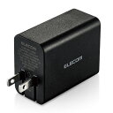 エレコム｜ELECOM AC - USB充電器 ノートPC タブレット対応 65W 1ポート：USB-C /USB Power Delivery対応 ブラック ACDC-PD1165BK