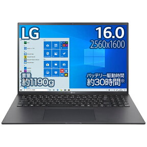 LG｜エルジー ノートパソコン gram オブシディアンブラック 16Z90P-KA78J1 [16.0型 /Windows10 Home /intel Core i7 /Office HomeandBusiness /メモリ：16GB /SSD：1TB /2021年2月モデル]【rb_winupg】
