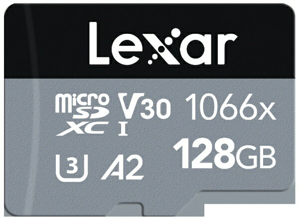 【エントリーで2倍pt(5/20まで)】 レキサー｜Lexar microSDXCカード Professional 1066x SILVER シリーズ LMS1066128G-BNANJ Class10 /128GB