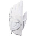 キャロウェイ|Callaway 【メンズ 左手着用(右利き用)】ゴルフグローブ Hyper cool (25cm/ホワイト×シルバー) 5321110(4)
