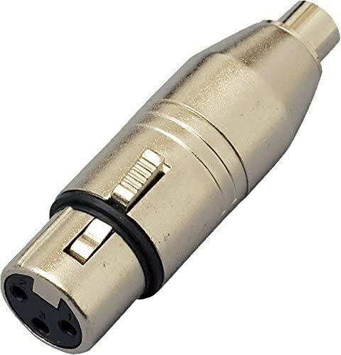 マイクや器材関係に必要なバランス系用のキャノン・ケーブルのXLR(メス) - RCA(メス)、オーディオ・ケーブルを業務用機器へ接続する変換プラグです。メーカー側の意匠変更により、予告なく外観上のデザイン・カラー等が変わる場合がございます