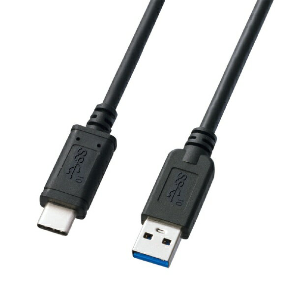 サンワサプライ｜SANWA SUPPLY USB-A ⇔ USB-Cケーブル [充電 /転送 /0.5m /USB3.2] ブラック KU31-CA05【rb_ cable_cpn】