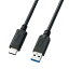 掠ץ饤SANWA SUPPLY USB-A  USB-C֥ [ /ž /0.5m /USB3.2] ֥å KU31-CA05rb_ cable_cpn