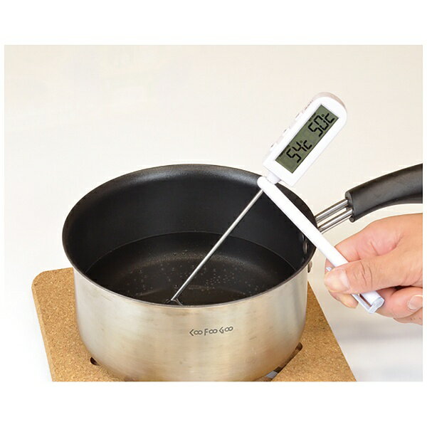 パール金属｜PEARL METAL 測HAKARI タイマー付デジタル温度計 ホワイト D-6562