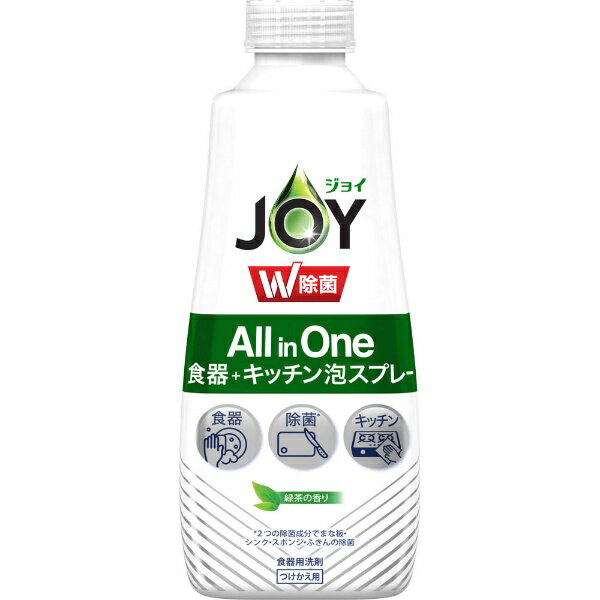 楽天楽天ビック（ビックカメラ×楽天）P&G｜ピーアンドジー JOY（ジョイ）W除菌 All in One食器＋キッチン泡スプレー　緑茶の香り つめかえ用 275mL 〔緑茶〕