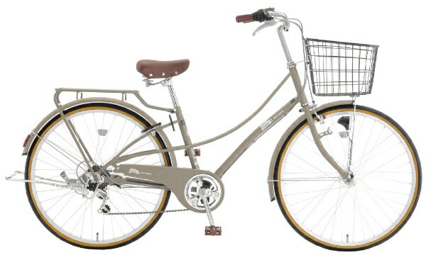 アサヒサイクル｜Asahi Cycle 26型 自転車 ベレッグ(外装6段変速/グレージュ)TCD66S-581【キャンセル・返品不可】 【代金引換配送不可】