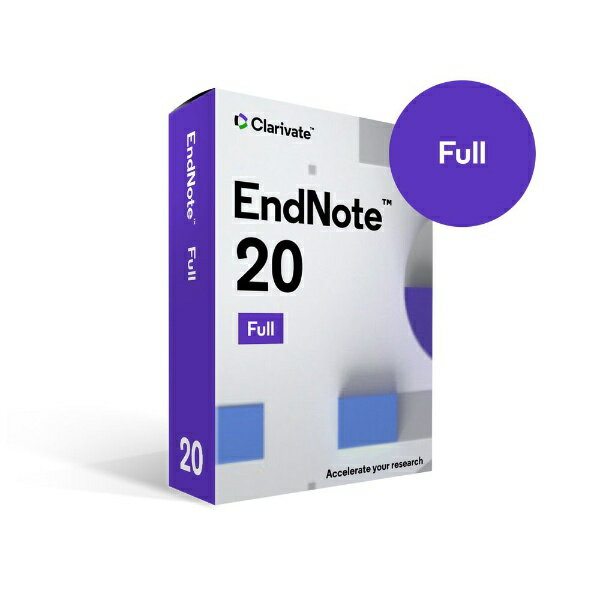 ユサコ｜USACO EndNote 20 新規ライセンス パッケージ版 [Win・Mac用]