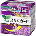 花王|Kao ロリエ スリムガード ラベンダーの香り 多い夜用300 羽つき 30cm 14コ入 白