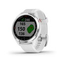 GARMIN初のみちびきL1S対応モデルApproach S42■スコアアップを目指すパートナー■Approach S42は、ゴルフのラウンドではスコアアップに役立ち、日常シーンでは自身のスタイルアップにも役立つ、GPSゴルフスマートウォッチです。高感度 GPS / みちびき (L1S 信号対応)により位置精度はさらに向上し、全世界約 42,000 以上のゴルフコースに対応する Garmin のゴルフナビ。コース戦略をサポートするだけでなく、スコアもデジタル管理が可能で、ラウンド終了後も楽しさの余韻が続きます。●みちびきL1S対応で、さらなる距離計測の正確さを実現。レーザーとの2台持ちの1つに。●軽量・コンパクトなボディ、さらにタッチパネル採用でスムーズなプレーをサポート●ガーミンオートショットにより、プレーの「見える化」、上達に向けて記録ができる。●デザイン・ヘルスケアにも妥協しないスマートなゴルファーならGarminラウンド中も日常シーンでも活躍します。・カラータッチスクリーン　メタルベゼルと1.2インチの視認性に優れたカラータッチスクリーンディスプレイを採用し、軽量でスタイリッシュなデザインです。・クイックリリースバンド　利用シーンに合わせてワンタッチでバンドの付け替えができます。　様々な種類のクイックリリースバンドから好みに合わせて選択できます。・日常使いでも大活躍　ゴルフの行き帰りや、普段街中での着用など、Approach S42はシーンを選ばずに使えるライフスタイルウォッチです。手首のウォッチにコース情報を表示します。・42,000以上のコースをプリインストール　世界中42,000以上のコースマップ情報がプリインストールされています。コースの情報は無償でアップデートできます。・デジタルスコア管理　スコアカードだけでなく、ガーミンオートショットを使ってラウンド中のショットを自動で検出 1 し、飛距離や使用クラブを記録します。　オプションの Approach CT10クラブトラッキングセンサー（別売り）と組み合わせると、さらに便利に自動記録が可能です。・グリーンビュー　グリーンビュー機能は、コース上のどこからでもグリーンの正確なの形状が把握でき、ピン位置を手動で自由に設定することで、　距離計測の精度を高めることができます。・ヤーデージ計測　グリーンのフロント、センター、バックまでの距離を素早く表示し、完璧なショットのために必要な情報を把握できます。タッチスクリーンを操作してスムーズに情報を把握できます。・スマート通知機能　互換性のあるスマートフォンとペアリングすれば、ウォッチで電子メールや通知、アラートを確認できます。・ゴルフを見える化　Garmin Golfアプリ2 を利用して、スコアカード管理やストローク分析などスコアアップに必要なデータを得ることができます。・活動量計としても充実　ムーブバー、バイブレーションアラート、カロリー、歩数、睡眠などのライフログ機能 3 や、ゴルフ以外のスポーツモードを活用できます。・大容量バッテリー　GPS(ゴルフ)モードで約15時間、スマートウォッチモードで約10日間稼働できるバッテリーを内蔵。※国内外ゴルフコースを多数収録しておりますが、ご購入前にメーカーHP等で予め収録コースをご確認ください。※未使用、未開封、初期不良を除きの商品以外、お客様のご都合による返品はお受けいたしかねます。予めご了承ください。 ※本商品が対象となるクーポンは、その期間終了後、同一内容でのクーポンが継続発行される場合がございます。