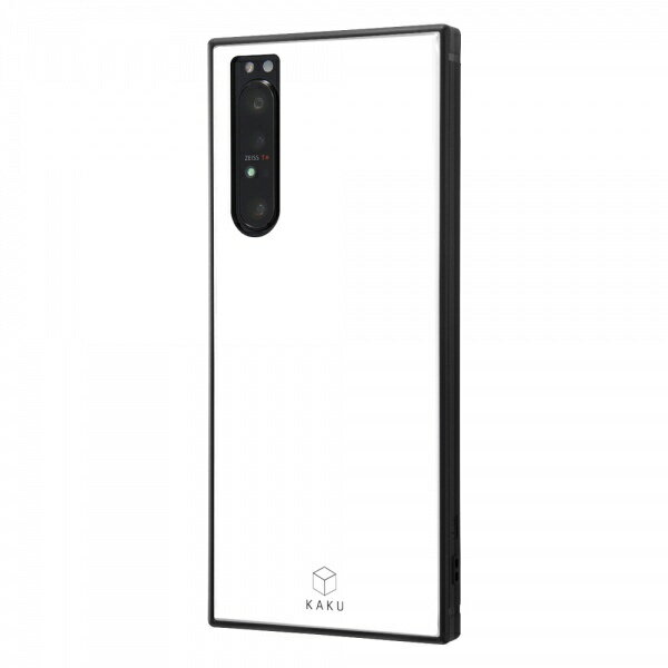 イングレム｜Ingrem Xperia 1 II 耐衝撃ハイブリッドケース KAKU/ホワイト イングレム IQ-RXP1M2K3TB/W