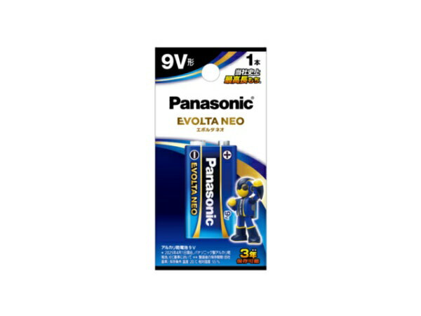 Panasonic｜パナソニック エボルタネオ9V電池 6LR61NJ/1B 1本 /アルカリ