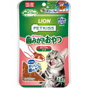 ライオンペット|LION PET PETKISS ネコちゃんの歯みがきおやつ まぐろ味 プチ 14g