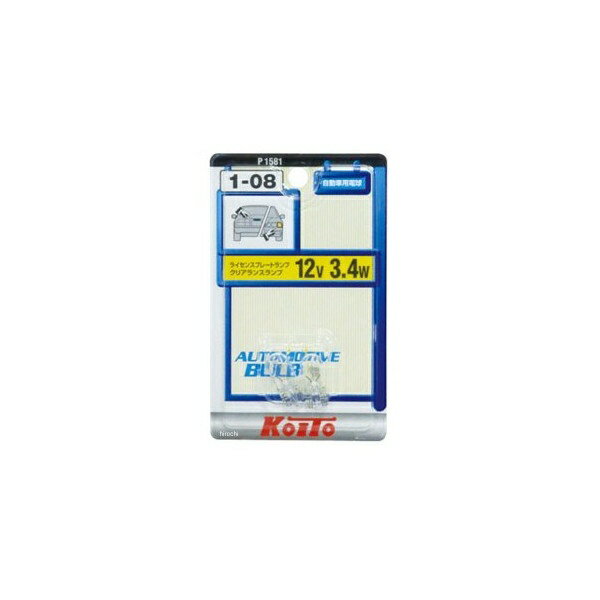 ����������KOITO MANUFACTURING �ߥ˥��奢�塡12V3.4W��2������ P1581