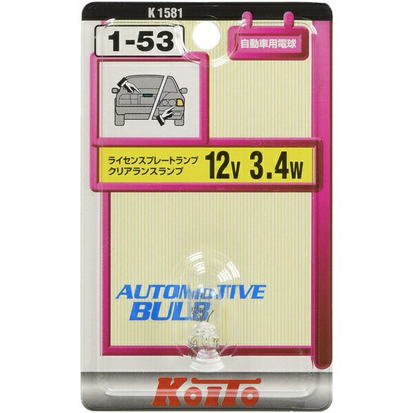 ����������KOITO MANUFACTURING �ߥ˥��奢�塡12V3.4W��1������ K1581