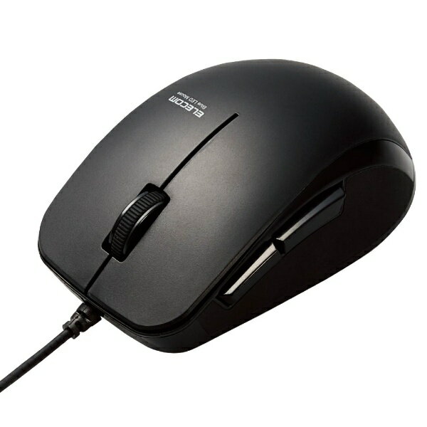 ELECOM｜エレコム マウス 抗菌(Mac/Windows11対応) ブラック M-BL28UBSKBK [BlueLED /有線 /5ボタン /USB]