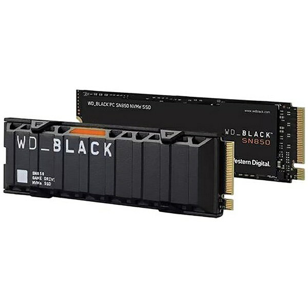 WESTERN DIGITAL｜ウェスタン デジタル WDS500G1XHE 内蔵SSD PCI-Express接続 WD_BLACK SN850 NVMe SSD(With Heatsink) 