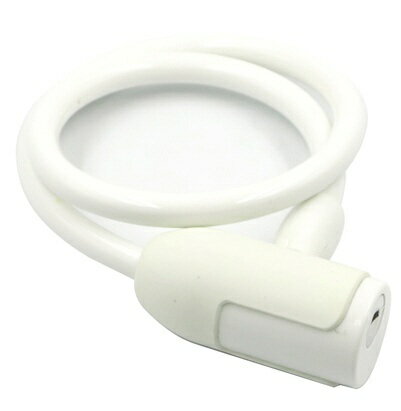 アサヒサイクル｜Asahi Cycle ワイヤーロック ウェービーロック Wavy Lock(φ10×650mm/ホワイト)