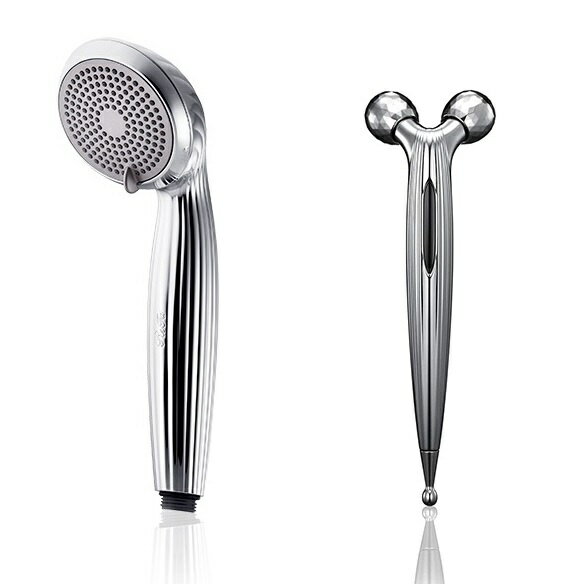 MTG｜エムティージー シャワーヘッド&美顔ローラー ReFa FINE BUBBLE & S CARAT RAY セット （リファ ファインバブル & エスカラットレイ セット） リファ ReFa RB-AS00A [マイクロバブル機能]のサムネイル