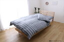 イケヒコ|IKEHIKO 【掛け布団カバー】 オーガニックコットン ポール ダブルサイズ(190×210cm/ネイビー)(3)
