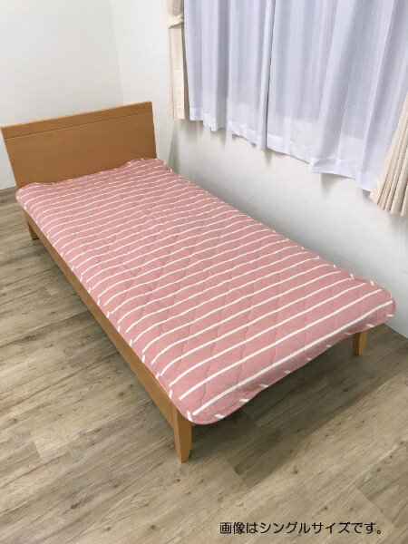 Wool - イケヒコ｜IKEHIKO 【敷パッド】オーガニックコットン敷パッド ポール ピンク 1588459 [140×205cm /ダブルサイズ /敷パッド]