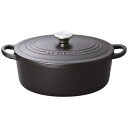 ルクルーゼ ココットオーバル LECREUSET｜ル・クルーゼ シグニチャー ココット・オーバル 25cm マットブラック マットブラック 21178250000430