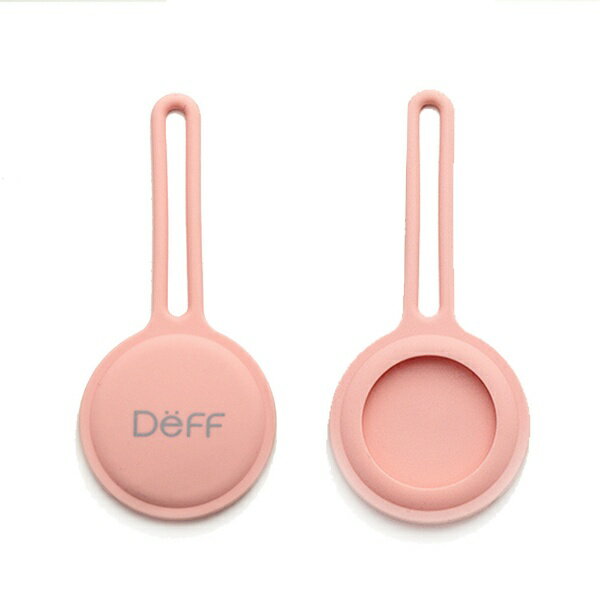 Other - DEFF｜ディーフ AirTag用シリコーン製ストラップ 「STRAP for AirTag」（1個入） ピーチピンク DCS-ATSS21PK