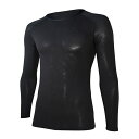 おたふく手袋|OTAFUKU GLOVE BODY TOUGHNESSシリーズ BTデュアル3D長袖クルーネック サイズ:M ブラック JW-522BK-M