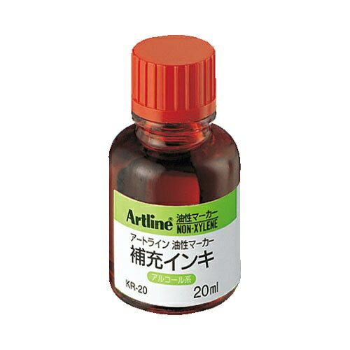 シヤチハタ｜Shachihata Artline 油性マーカー 補充インキ KR-20 赤 23402