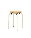 アイリスチトセ|IRIS CHITOSE 丸スツール (合板/座面Φ300mm/座面高さ460mm/脚Φ22.2mm) RS42W