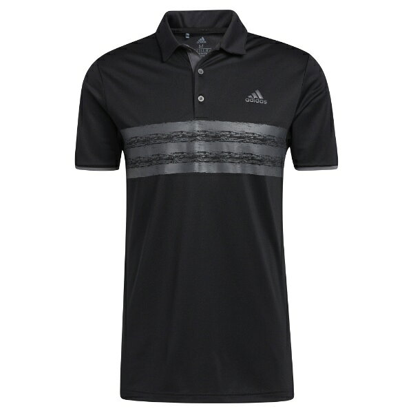 アディダス｜adidas メンズ ゴルフ ポロシャツ CORE POLO SHIRT(Lサイズ/Black×Grey Five)GM0321