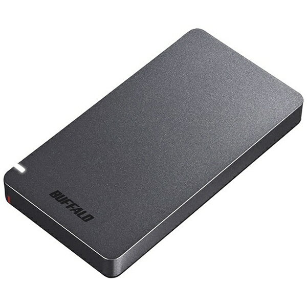 BUFFALO｜バッファロー SSD-PGM500U3-BC 外付けSSD USB-C＋USB-A接続 (PS対応) ブラック [500GB /ポータブル型]