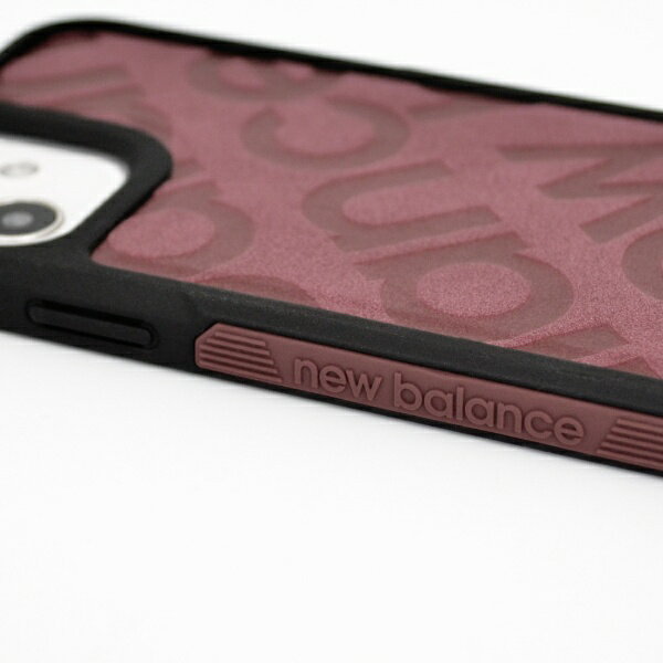 エムディーシー｜MDC iPhone 12/12 Pro New Balance [サイドオーナメントケース/スタンプロゴスエード/バーガンディ] md-74689-2