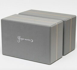 ヨガワークス｜YOGA WORKS ヨガブロックB【2個セット】(セサミ/約23cm×15cm×10cm) YW-E322-C125