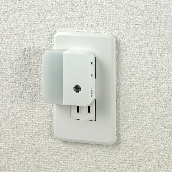 ELPA｜エルパ LEDセンサー付ナイトライト 明暗タイプ ホワイト PM-LC201(W) [白色 /コンセント式]