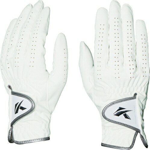 キャスコ｜kasco 【レディース 両手用】ゴルフグローブ DNA SUEDE(18cm/ホワイト)SF2010LW【返品交換不可】