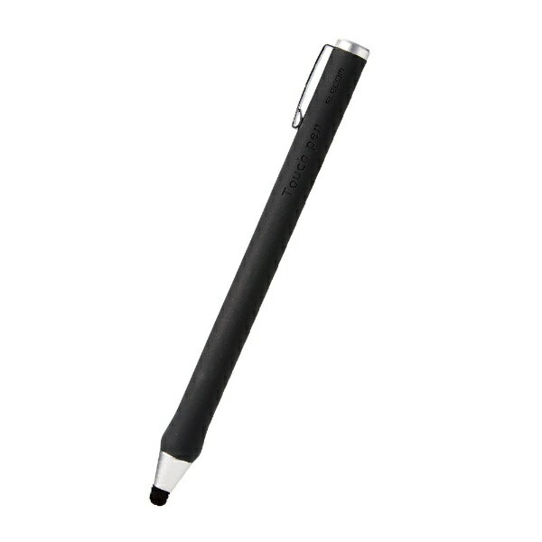 エレコム｜ELECOM 〔タッチペン：シリコンタイプ〕 ボールペン型 ブラック P-TPBPENBK