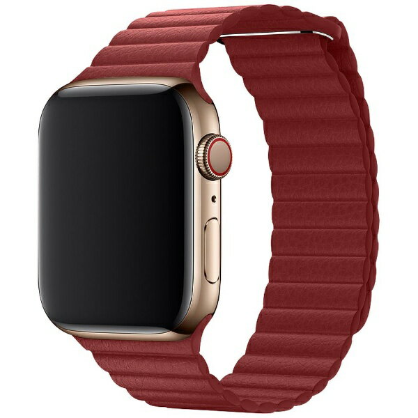 アイキューラボ｜iQ Labo AppleWatch 40mm/38mm用 マグネットホールドバンド（通し穴あり）レッド IQAWLMGH40RD