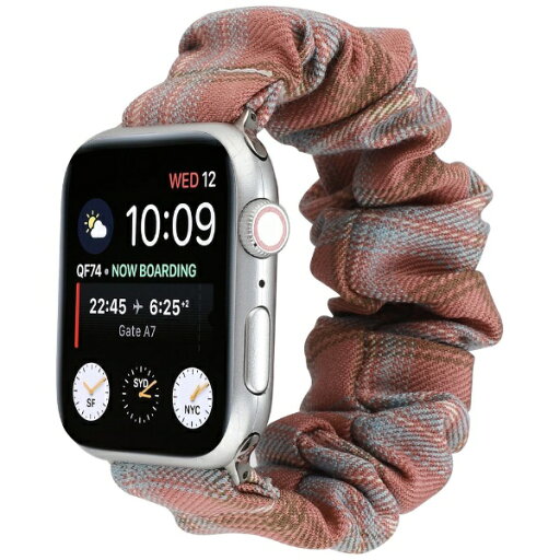 アイキューラボ|iQ Labo AppleWatch 40mm/38mm用 シュシュバンド チェック柄(シュシュ付)TYPE-B ピンク AWSHOUCH402PK アイキューラボ|iQ Labo AppleWatch 40mm/38mm用 シュシュバンド チェック柄(シュシュ付)TYPE-B ピンク AWSHOUCH402PK
